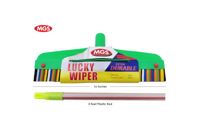 16 inches wiper with 3 feet plastic rod, Lucky Wiper MGS